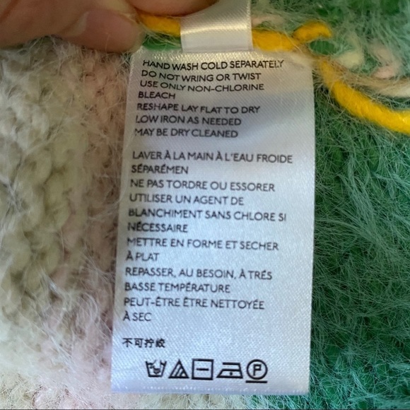 Kimchi Blue Turtleneck Striped Fuzzy Cozy Sweater - Picture 14 of 15